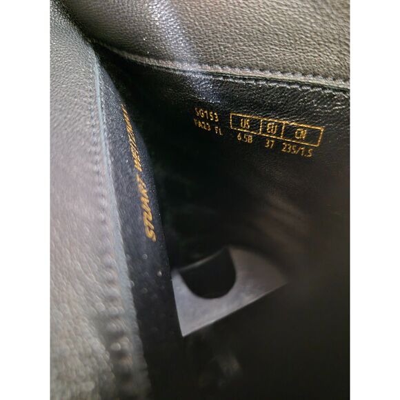 Stuart Weitzman Women's Black Stretch Leather Over-The-Knee Boots SG153 Size 6.5 - Picture 6 of 7